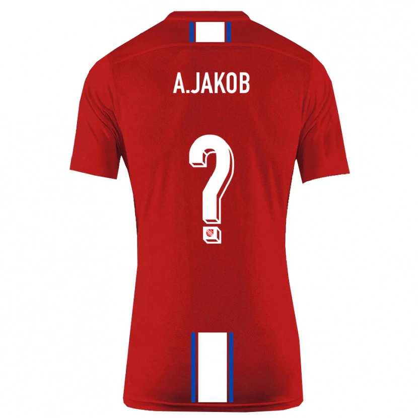 Danxen Kinder Alan Jakob #0 Rot Weiß Heimtrikot Trikot 2025/26 T-Shirt Schweiz