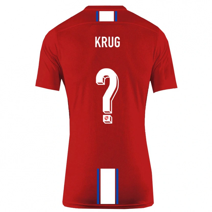 Danxen Kinder Jannis Krug #0 Rot Weiß Heimtrikot Trikot 2025/26 T-Shirt Schweiz