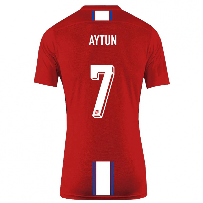 Danxen Kinder Emre Aytun #7 Rot Weiß Heimtrikot Trikot 2025/26 T-Shirt Schweiz