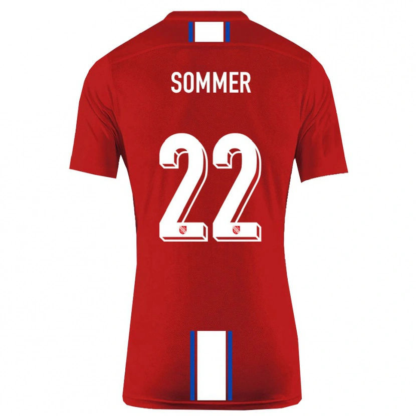 Danxen Kinder Leon Sommer #22 Rot Weiß Heimtrikot Trikot 2025/26 T-Shirt Schweiz