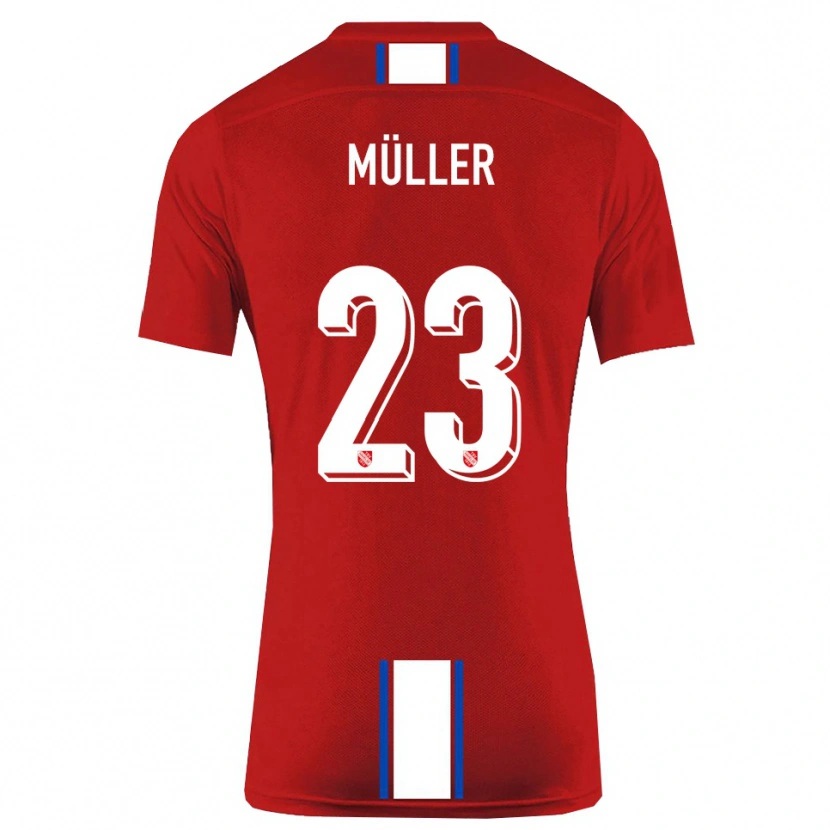 Danxen Kinder Robin Müller #23 Rot Weiß Heimtrikot Trikot 2025/26 T-Shirt Schweiz