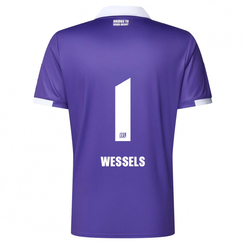 Danxen Kinder Felix Wessels #1 Lila Weiß Heimtrikot Trikot 2025/26 T-Shirt Schweiz