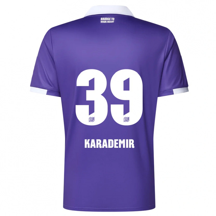 Danxen Kinder Yiğit Karademir #39 Lila Weiß Heimtrikot Trikot 2025/26 T-Shirt Schweiz