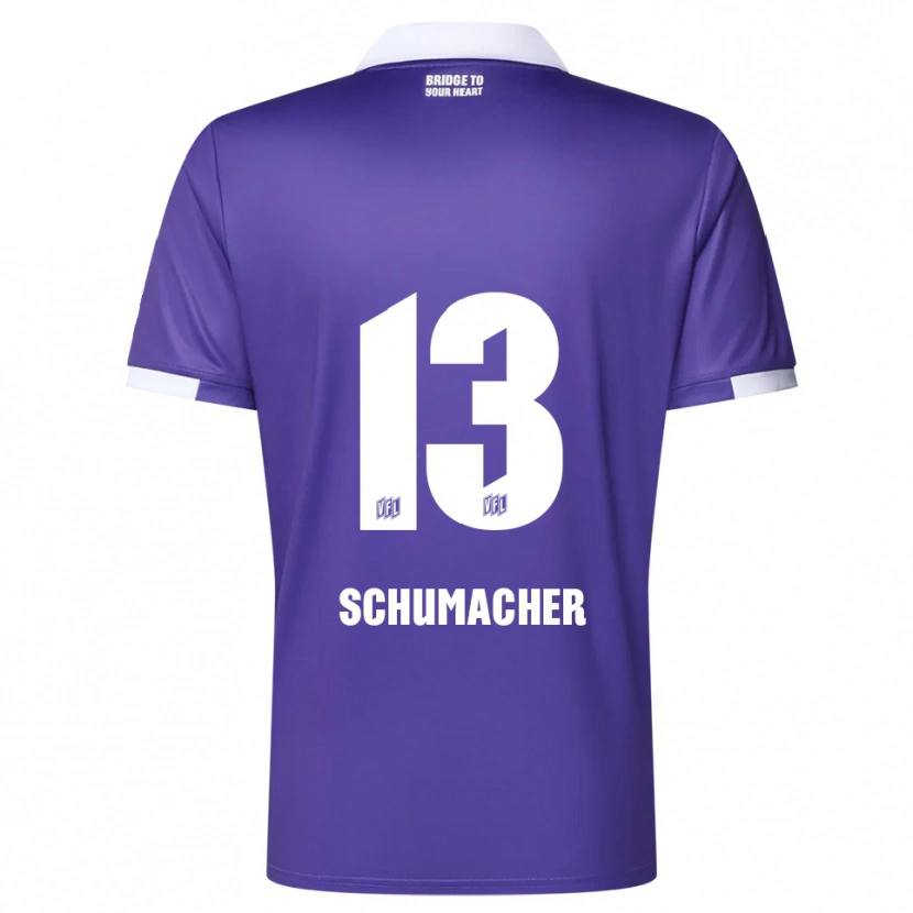 Danxen Kinder Kevin Schumacher #13 Lila Weiß Heimtrikot Trikot 2025/26 T-Shirt Schweiz