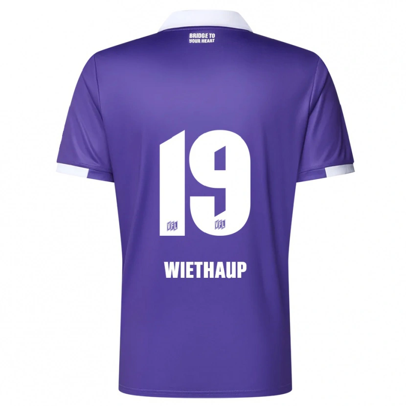 Danxen Kinder Kevin Wiethaup #19 Lila Weiß Heimtrikot Trikot 2025/26 T-Shirt Schweiz
