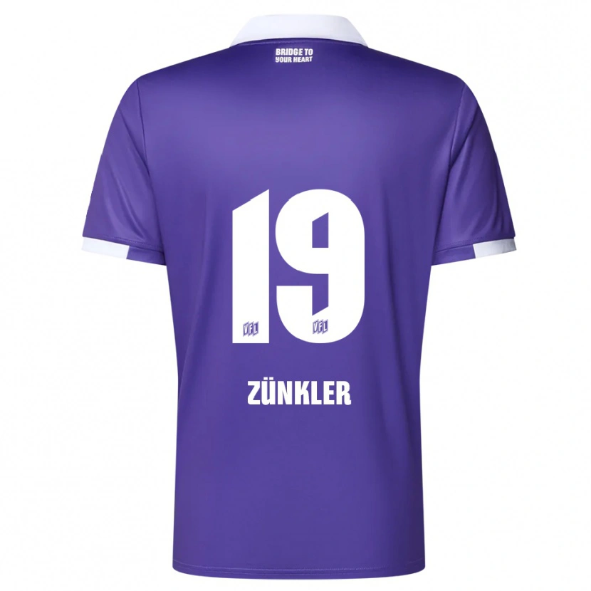 Danxen Kinder Bernd Zünkler #19 Lila Weiß Heimtrikot Trikot 2025/26 T-Shirt Schweiz