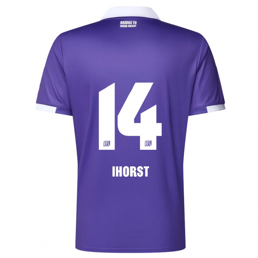 Danxen Kinder Luc Ihorst #14 Lila Weiß Heimtrikot Trikot 2025/26 T-Shirt Schweiz