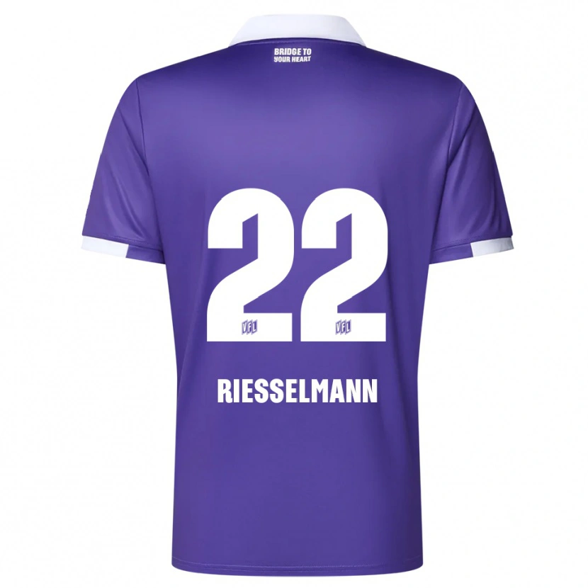 Danxen Kinder Bernd Riesselmann #22 Lila Weiß Heimtrikot Trikot 2025/26 T-Shirt Schweiz