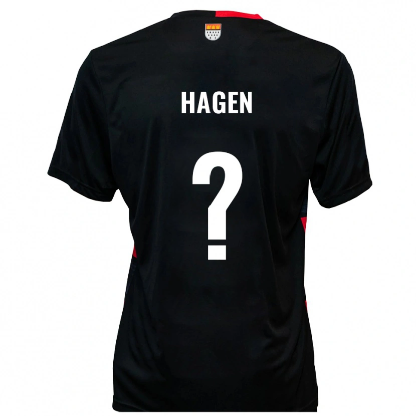 Danxen Kinder Jacqueline Katharina Hagen #0 Schwarz Rot Heimtrikot Trikot 2025/26 T-Shirt Schweiz