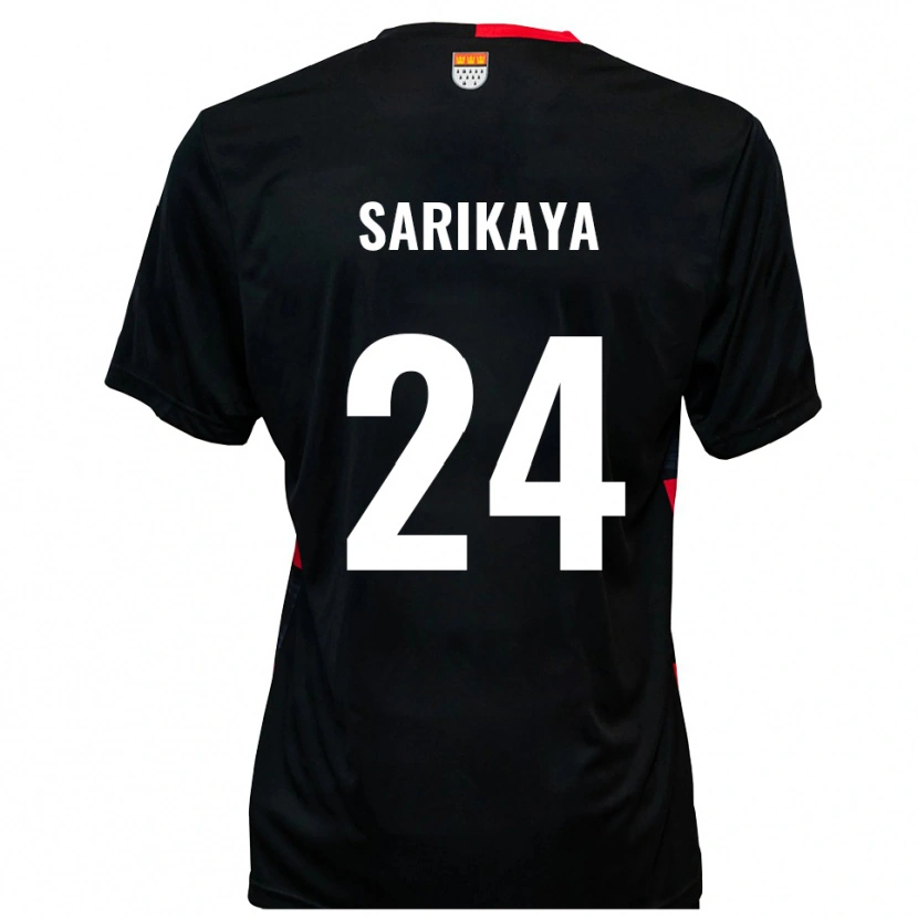 Danxen Kinder Ege Sarikaya #24 Schwarz Rot Heimtrikot Trikot 2025/26 T-Shirt Schweiz