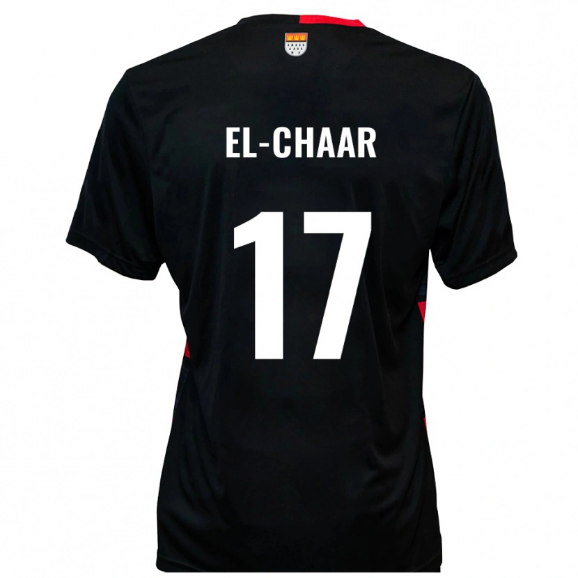 Danxen Kinder Aboubaker El-Chaar #17 Schwarz Rot Heimtrikot Trikot 2025/26 T-Shirt Schweiz