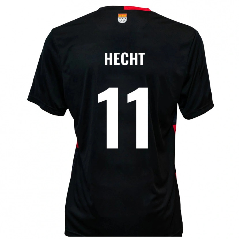 Danxen Kinder Leon Hecht #11 Schwarz Rot Heimtrikot Trikot 2025/26 T-Shirt Schweiz