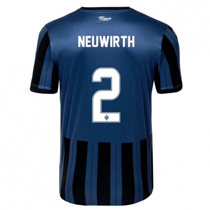 Danxen Kinder Niklas Neuwirth #2 Blau Grau Schwarz Heimtrikot Trikot 2025/26 T-Shirt Schweiz