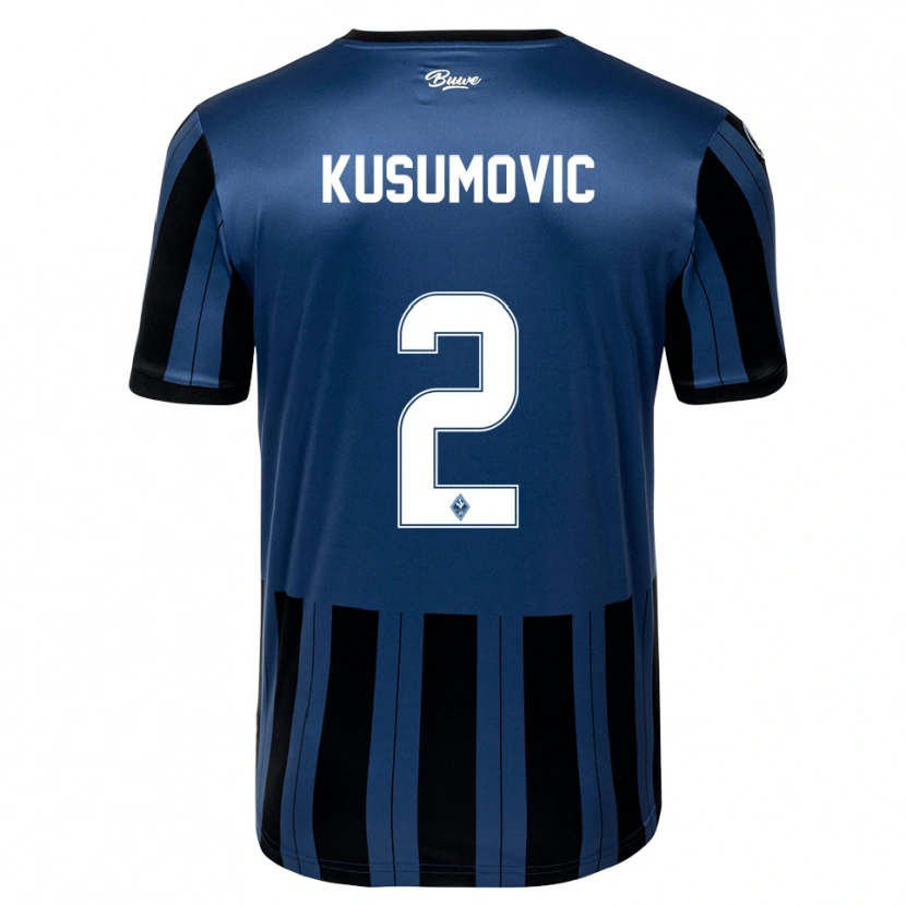 Danxen Kinder Sami Kusumovic #2 Blau Grau Schwarz Heimtrikot Trikot 2025/26 T-Shirt Schweiz