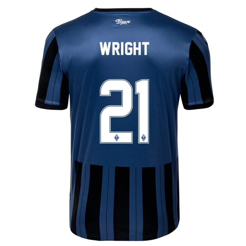 Danxen Kinder Dean Wright #21 Blau Grau Schwarz Heimtrikot Trikot 2025/26 T-Shirt Schweiz