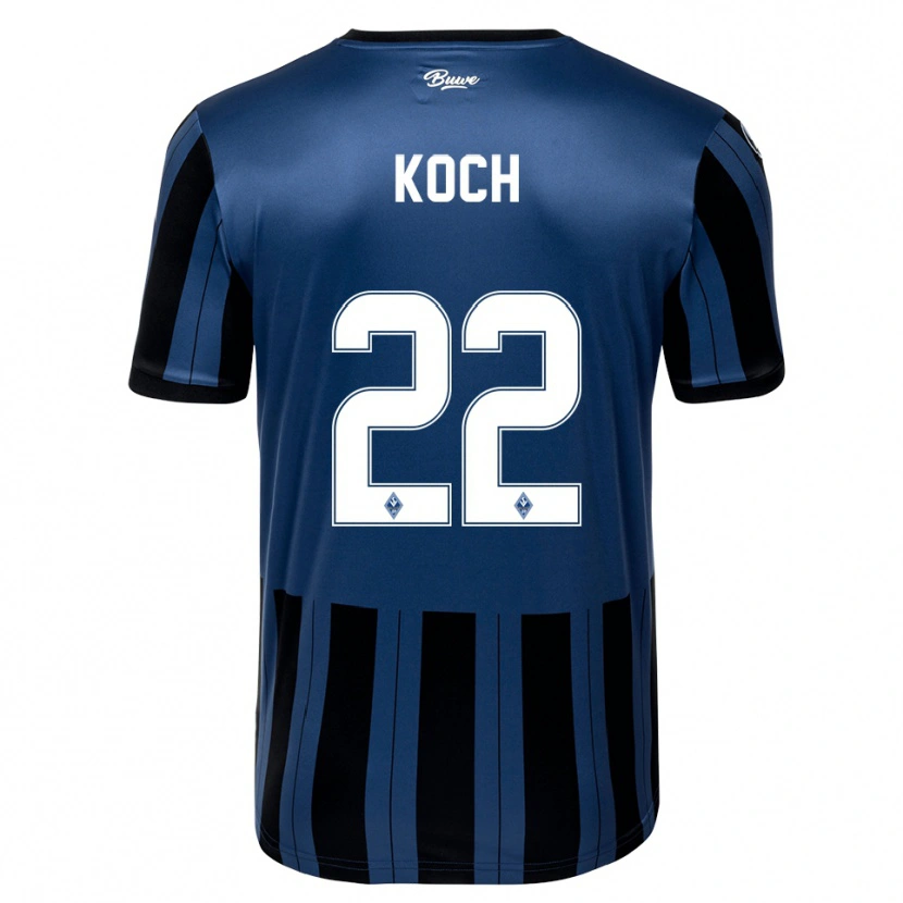 Danxen Kinder Nico Koch #22 Blau Grau Schwarz Heimtrikot Trikot 2025/26 T-Shirt Schweiz