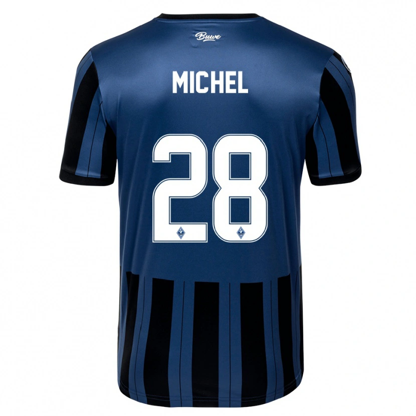 Danxen Kinder Diego Michel #28 Blau Grau Schwarz Heimtrikot Trikot 2025/26 T-Shirt Schweiz