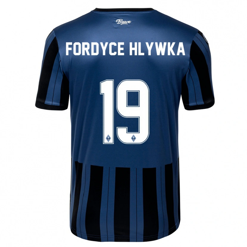Danxen Kinder Roen Fordyce Hlywka #19 Blau Grau Schwarz Heimtrikot Trikot 2025/26 T-Shirt Schweiz