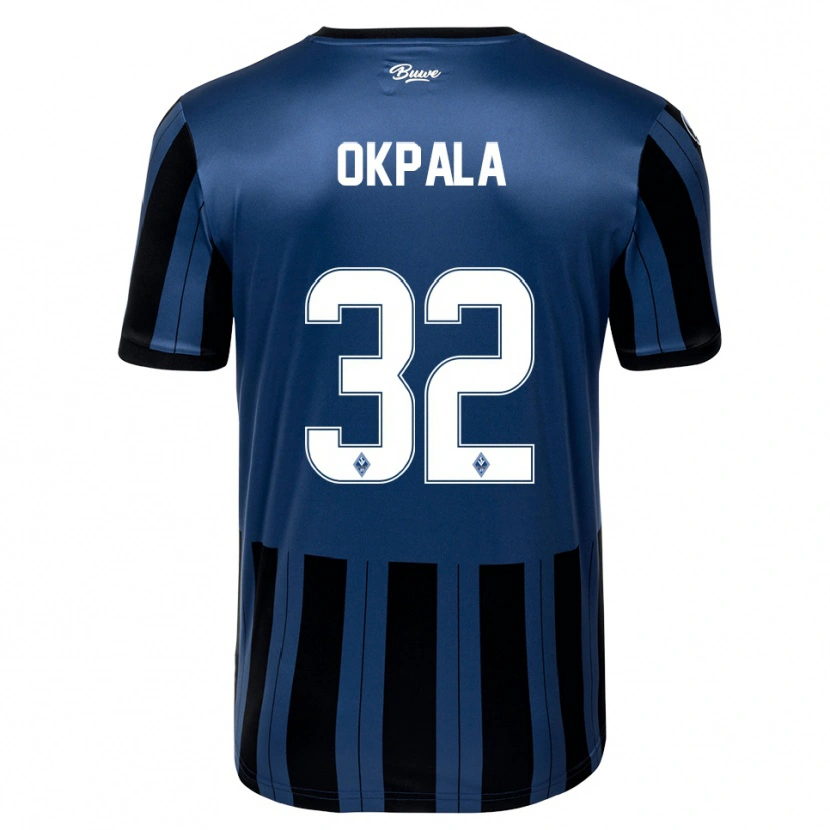 Danxen Kinder Kennedy Okpala #32 Blau Grau Schwarz Heimtrikot Trikot 2025/26 T-Shirt Schweiz