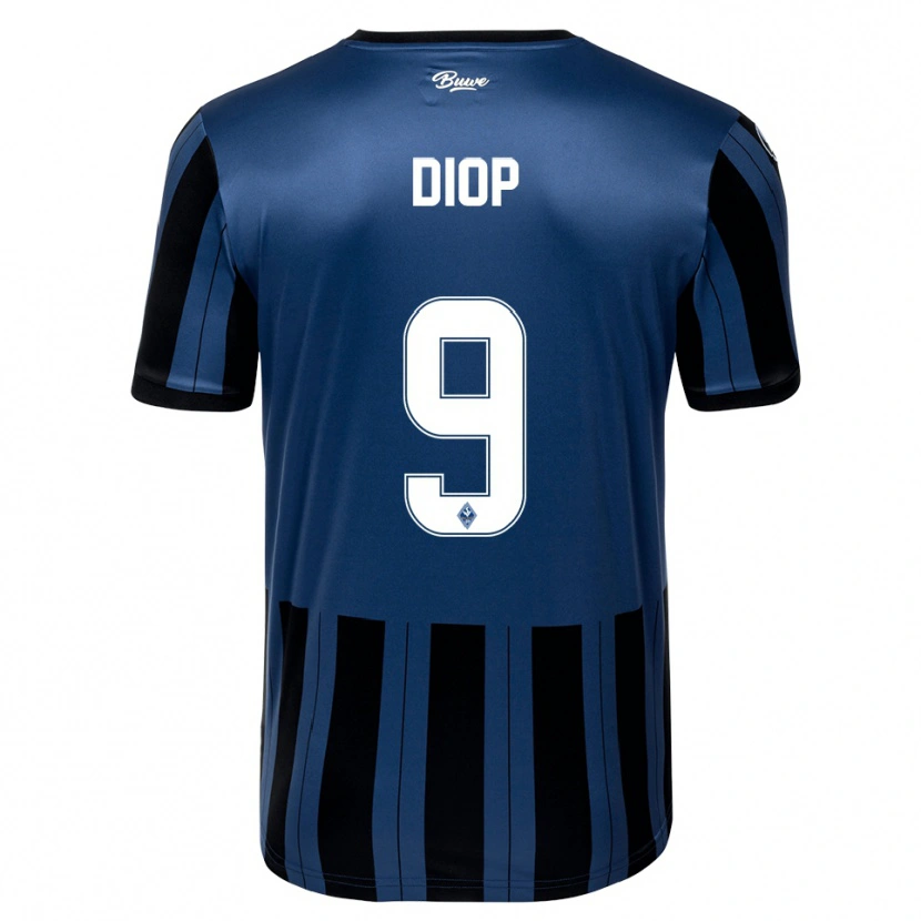 Danxen Kinder Ambroise Diop #9 Blau Grau Schwarz Heimtrikot Trikot 2025/26 T-Shirt Schweiz