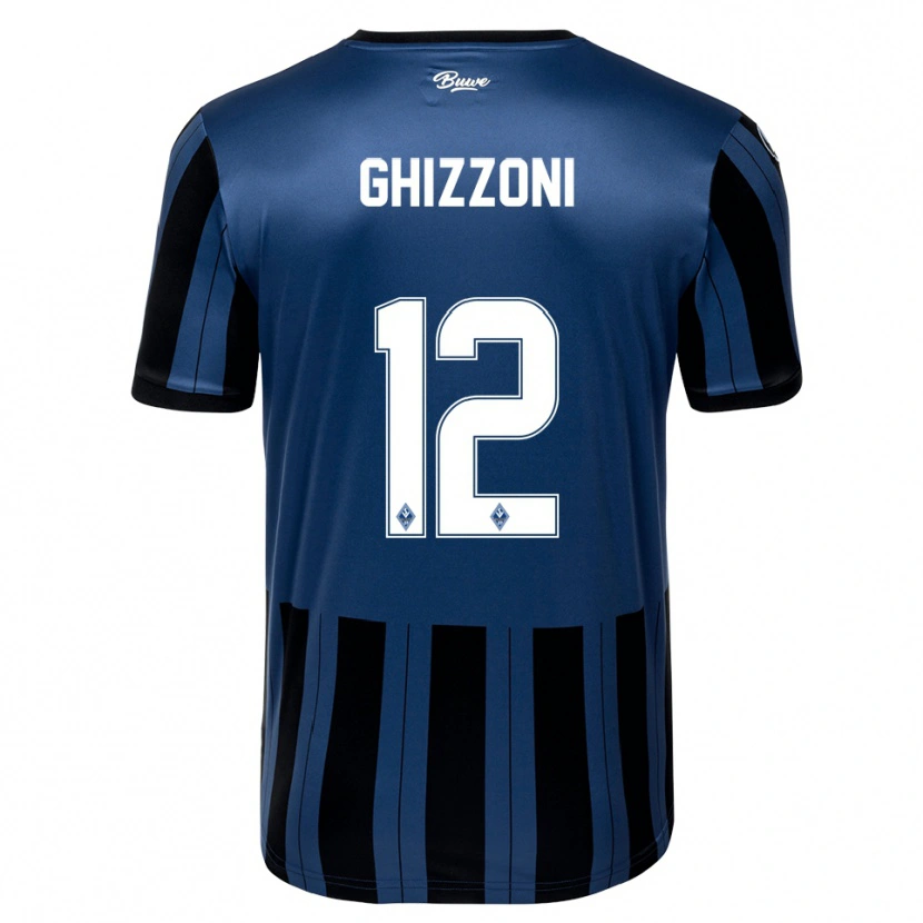 Danxen Kinder Xanjo Ghizzoni #12 Blau Grau Schwarz Heimtrikot Trikot 2025/26 T-Shirt Schweiz