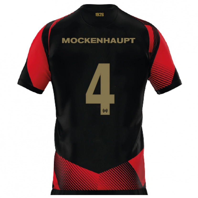 Danxen Kinder Sascha Mockenhaupt #4 Schwarz Rot Heimtrikot Trikot 2025/26 T-Shirt Schweiz