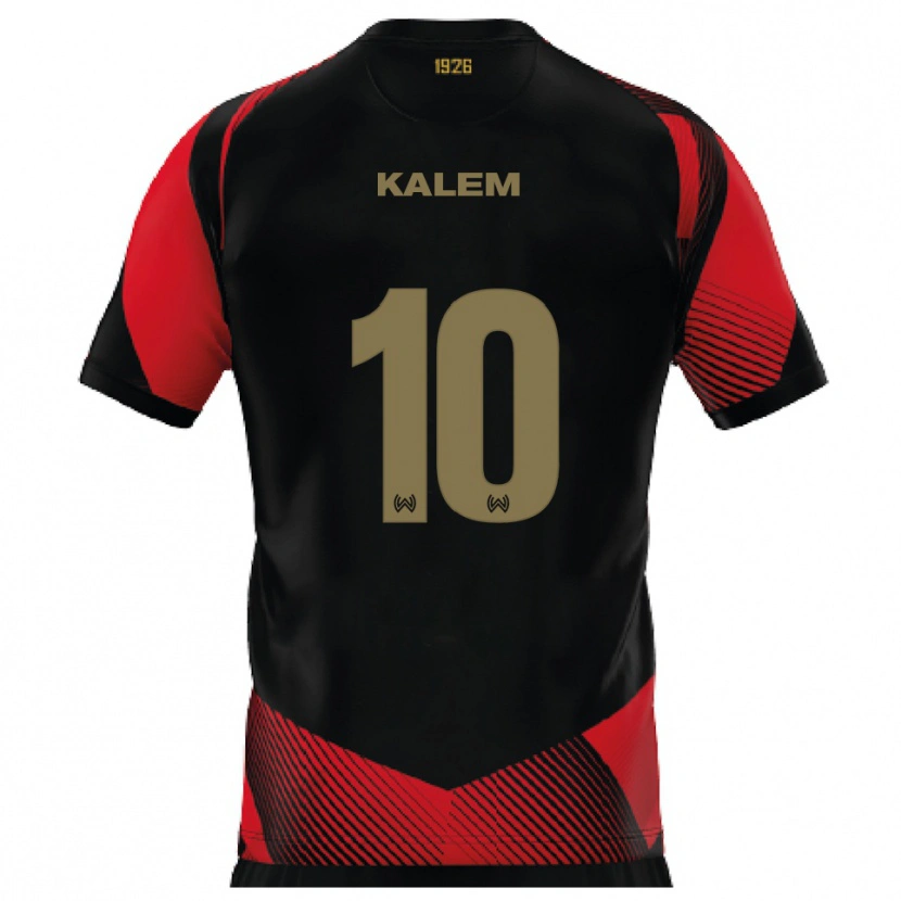 Danxen Kinder Robin Kalem #10 Schwarz Rot Heimtrikot Trikot 2025/26 T-Shirt Schweiz