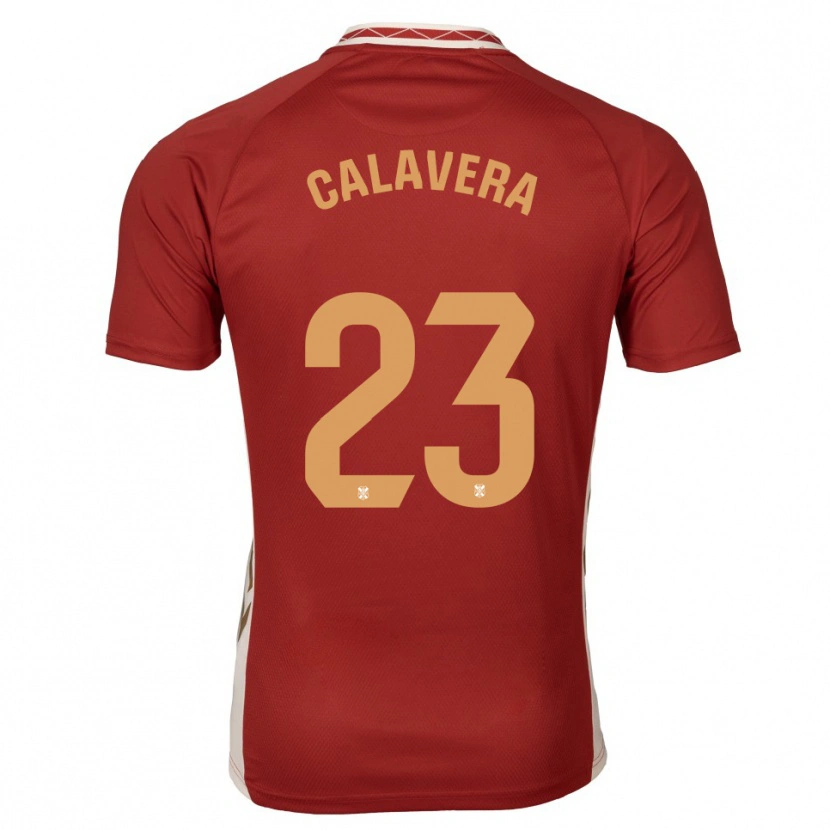 Danxen Kinder Josep Calavera #23 Burgunder Gold Auswärtstrikot Trikot 2025/26 T-Shirt Schweiz
