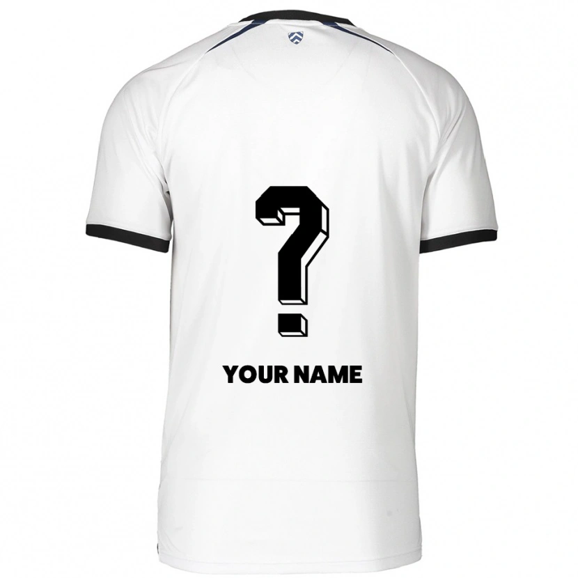 Danxen Kinder Ihren Namen #0 Weiß Schwarz Auswärtstrikot Trikot 2025/26 T-Shirt Schweiz