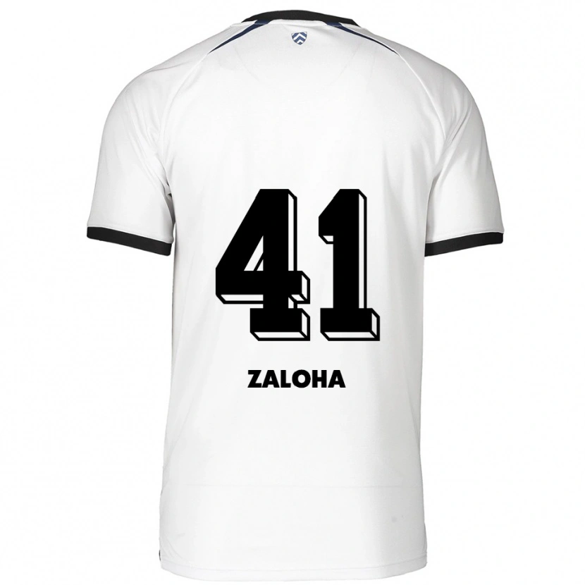 Danxen Kinder Artem Zaloha #41 Weiß Schwarz Auswärtstrikot Trikot 2025/26 T-Shirt Schweiz
