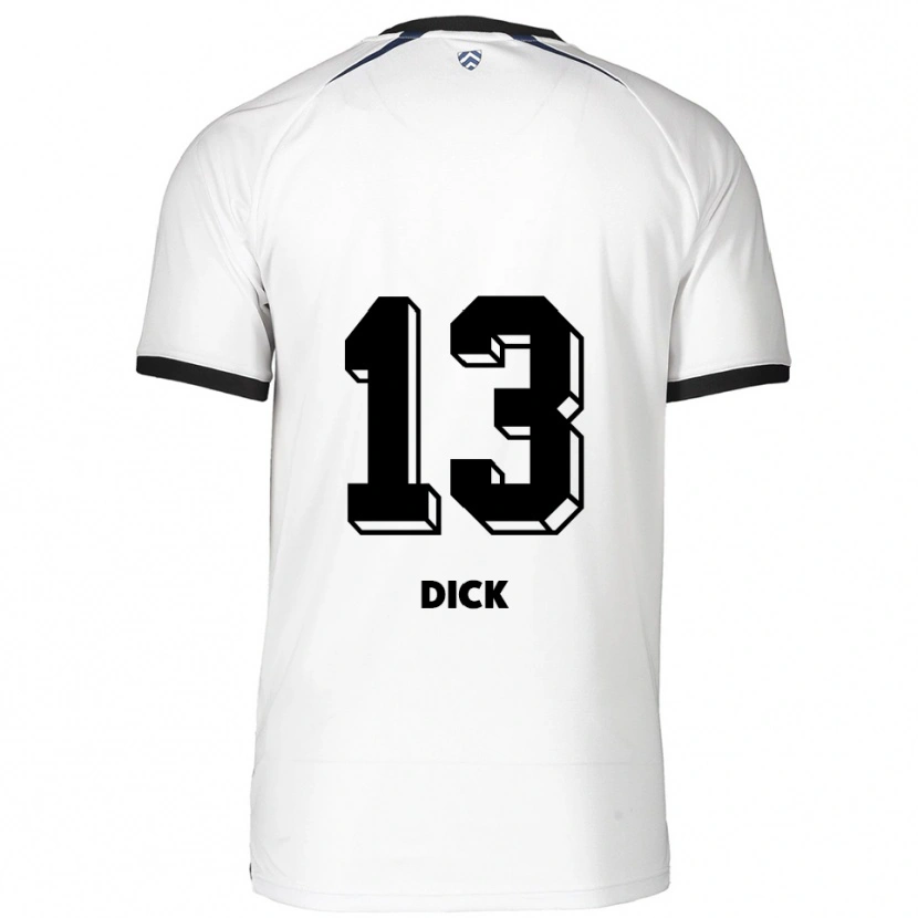 Danxen Kinder Lukas Dick #13 Weiß Schwarz Auswärtstrikot Trikot 2025/26 T-Shirt Schweiz