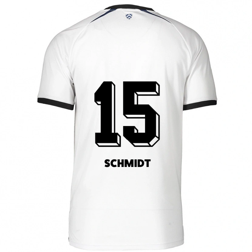Danxen Kinder Pia Schmidt #15 Weiß Schwarz Auswärtstrikot Trikot 2025/26 T-Shirt Schweiz