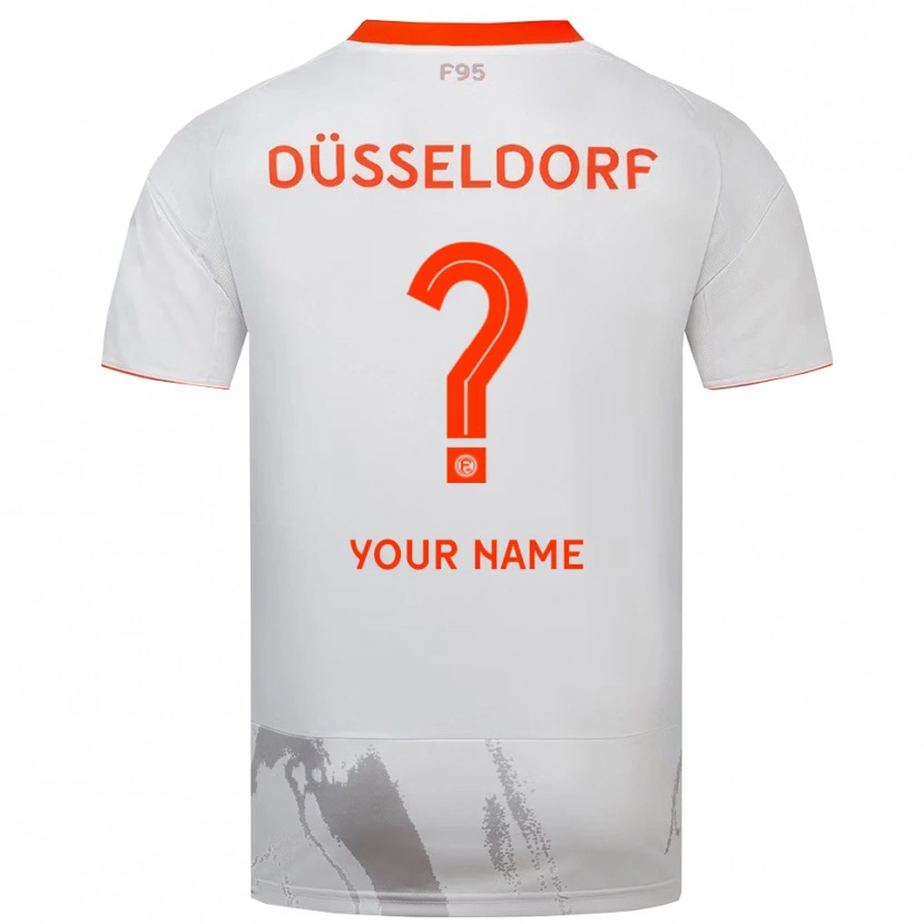 Danxen Kinder Ihren Namen #0 Weiß Orange Auswärtstrikot Trikot 2025/26 T-Shirt Schweiz