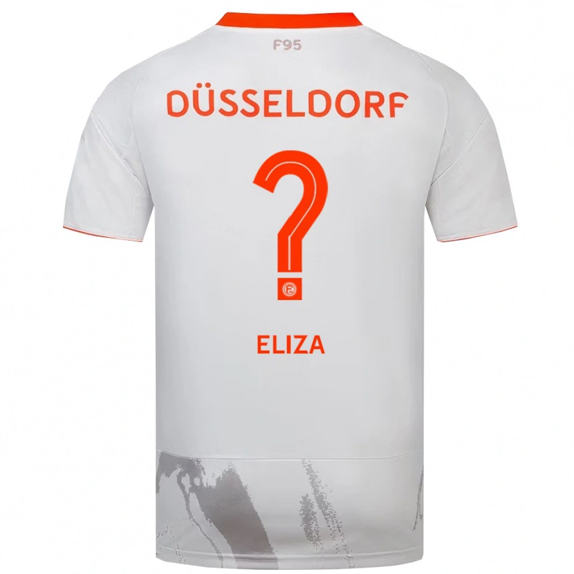 Danxen Kinder Eliza Bivolaku #0 Weiß Orange Auswärtstrikot Trikot 2025/26 T-Shirt Schweiz