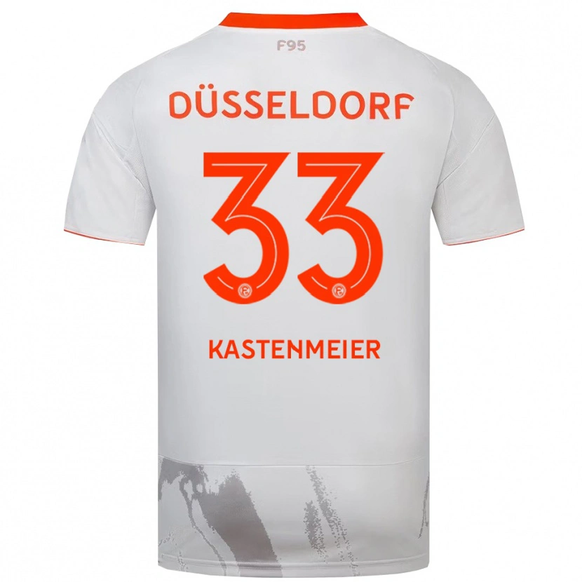 Danxen Kinder Florian Kastenmeier #33 Weiß Orange Auswärtstrikot Trikot 2025/26 T-Shirt Schweiz
