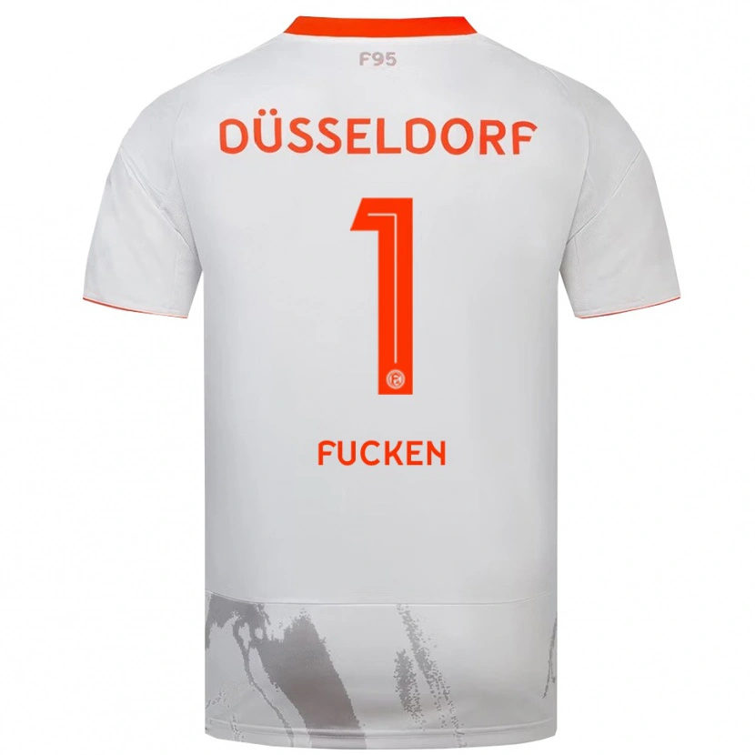 Danxen Kinder Kilian Fucken #1 Weiß Orange Auswärtstrikot Trikot 2025/26 T-Shirt Schweiz
