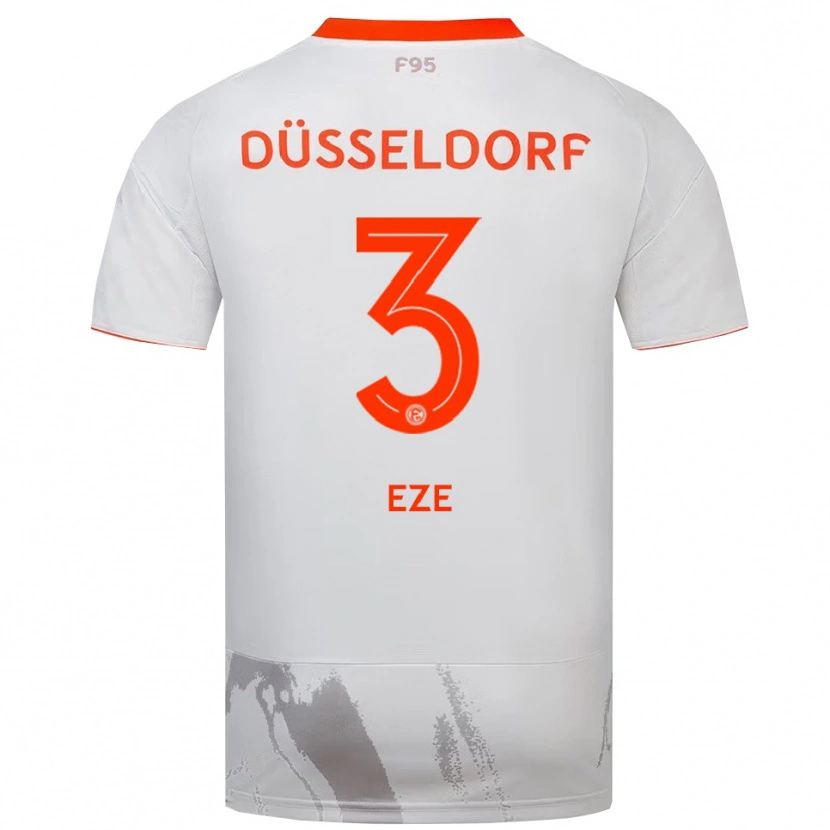 Danxen Kinder Ben Eze #3 Weiß Orange Auswärtstrikot Trikot 2025/26 T-Shirt Schweiz