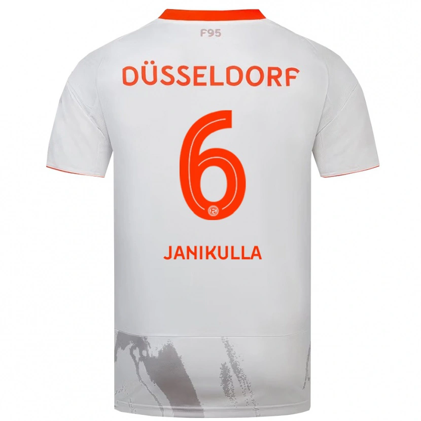 Danxen Kinder Julius Janikulla #6 Weiß Orange Auswärtstrikot Trikot 2025/26 T-Shirt Schweiz