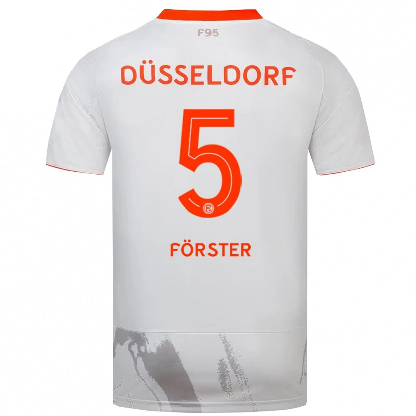 Danxen Kinder Noah Förster #5 Weiß Orange Auswärtstrikot Trikot 2025/26 T-Shirt Schweiz