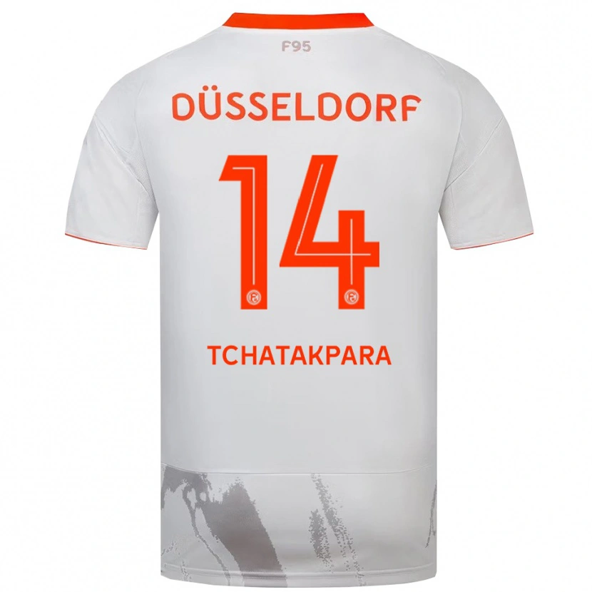 Danxen Kinder Adnane Tchatakpara #14 Weiß Orange Auswärtstrikot Trikot 2025/26 T-Shirt Schweiz