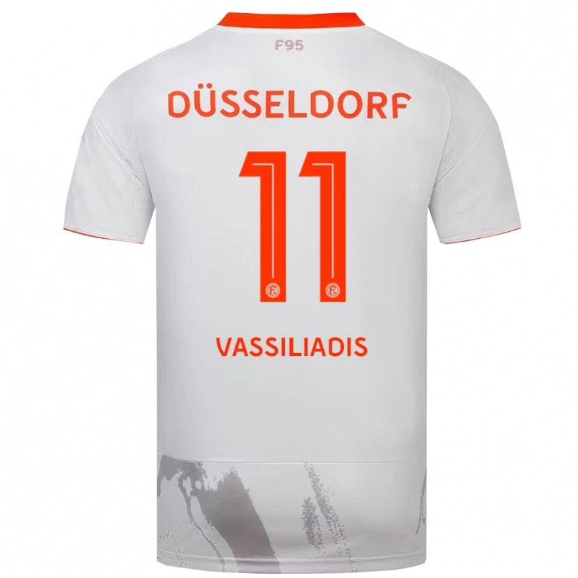 Danxen Kinder Leonidas Vassiliadis #11 Weiß Orange Auswärtstrikot Trikot 2025/26 T-Shirt Schweiz