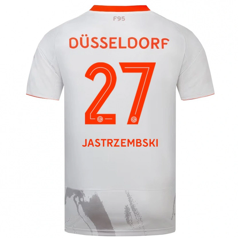 Danxen Kinder Dennis Jastrzembski #27 Weiß Orange Auswärtstrikot Trikot 2025/26 T-Shirt Schweiz