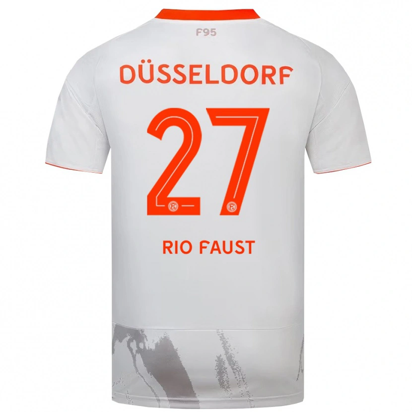 Danxen Kinder Rio Faust #27 Weiß Orange Auswärtstrikot Trikot 2025/26 T-Shirt Schweiz