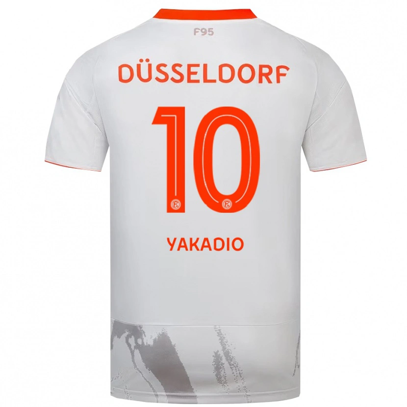 Danxen Kinder Johannes Yakadio #10 Weiß Orange Auswärtstrikot Trikot 2025/26 T-Shirt Schweiz