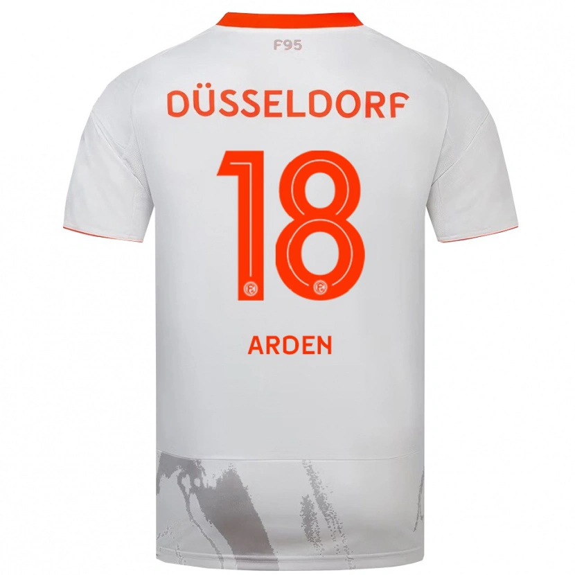 Danxen Kinder Elias Arden #18 Weiß Orange Auswärtstrikot Trikot 2025/26 T-Shirt Schweiz
