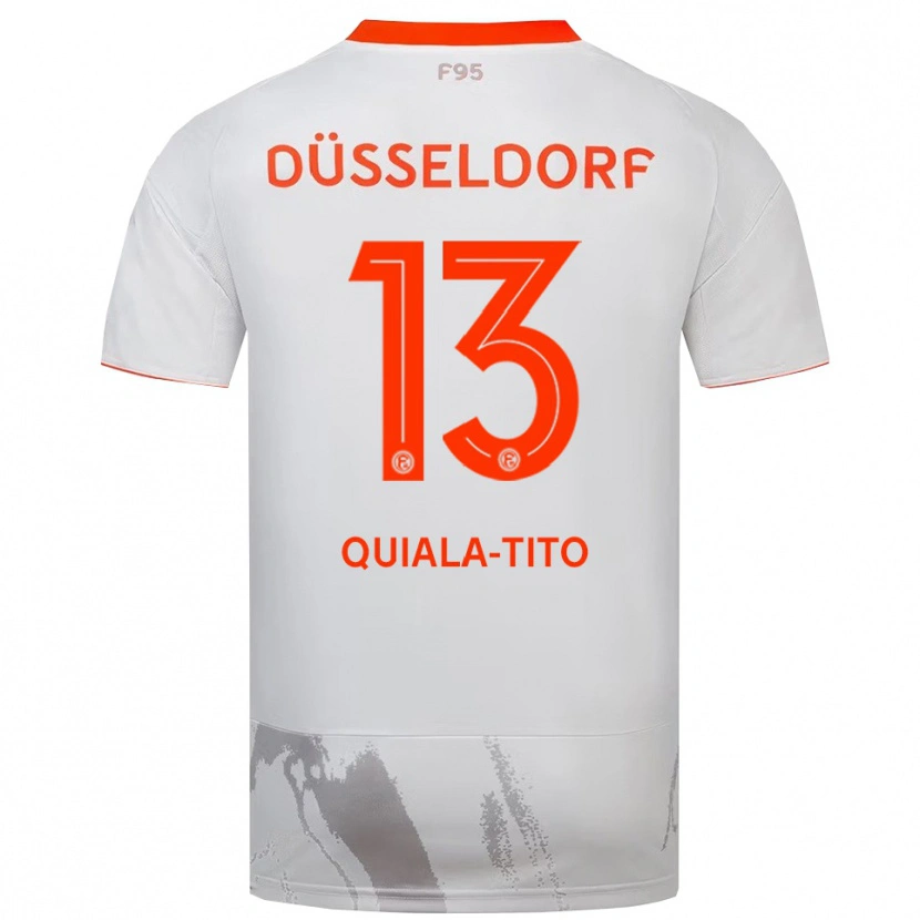 Danxen Kinder Darin Quiala-Tito #13 Weiß Orange Auswärtstrikot Trikot 2025/26 T-Shirt Schweiz