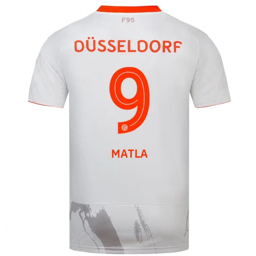 Danxen Kinder Lenny Matla #9 Weiß Orange Auswärtstrikot Trikot 2025/26 T-Shirt Schweiz