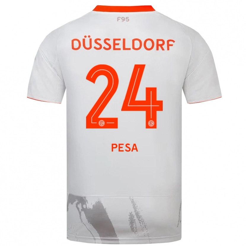 Danxen Kinder Adrijan Pesa #24 Weiß Orange Auswärtstrikot Trikot 2025/26 T-Shirt Schweiz