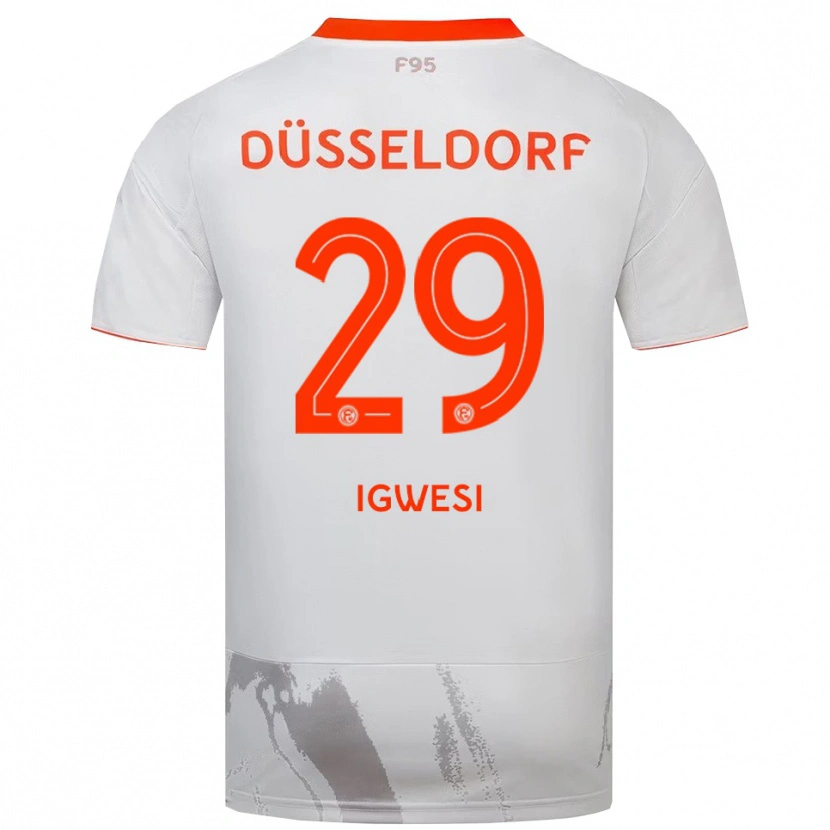 Danxen Kinder Tyrese Igwesi #29 Weiß Orange Auswärtstrikot Trikot 2025/26 T-Shirt Schweiz