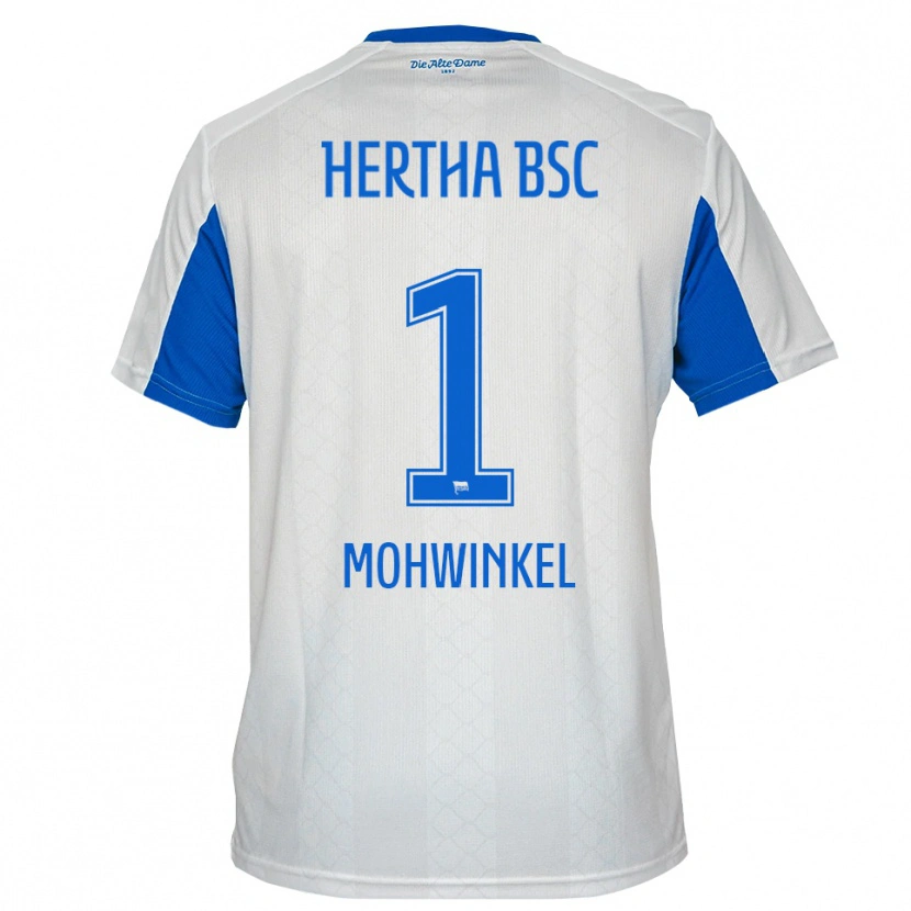 Danxen Kinder Maximilian Mohwinkel #1 Weiß Blau Auswärtstrikot Trikot 2025/26 T-Shirt Schweiz